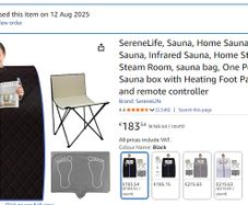 Like New SereneLife Portable Home Sauna - Used Only handful of times