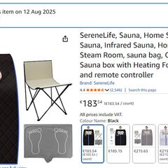 Like New SereneLife Portable Home Sauna - Used Only handful of times