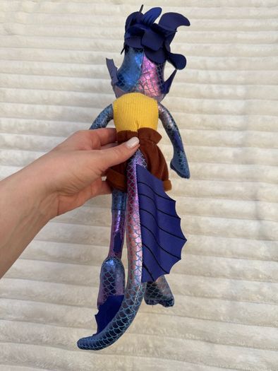 Disney Store Pixar Luca approx. 16 Alberto Sea Monster Purple Plush his head is too loose Please see photos