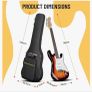Electric guitar gig bag case fit for fender Stratocaster telecaster ESP IBANEZ JACKSON GIBSON bc rich music man Image 4
