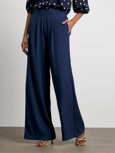 Brand new with tags attached UK30 Joanna Hope Blue Wide Leg Trousers