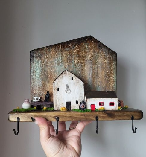 Handcrafted wooden key holder