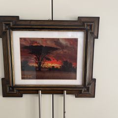 Red sky painting