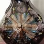 Vintage Bitossi Art Glass Vase with a Dark Glaze and Abstract Floral Design Image 3