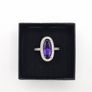 925 Vintage Sterling Silver And CZ Ring Image 9