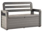 Garden Storage Bench Plastic Anthracite  - Free Delivery Nationwide