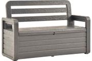Garden Storage Bench Plastic Anthracite  - Free Delivery Nationwide