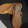Fitflop brown/tan leather slip on sandals size 39/6 Image 2