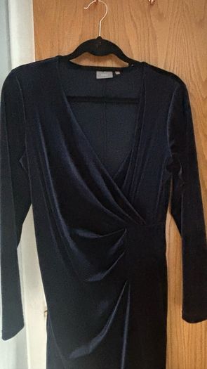 Blue Velvet Dress