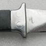 Vintage Stainless  Boot Dagger Knife Fixed Blade heavy Handle & Sheath Image 5