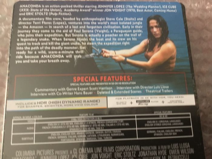 Anaconda 4K Steelbook Dolby Atmos