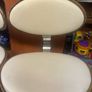 Two Cream Bar Stools Image 3