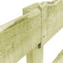 5 pcs 2-Rail Garden Fences Impregnated Pinewood 510x90 cm Image 4