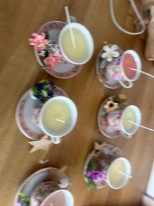 tea cup candles