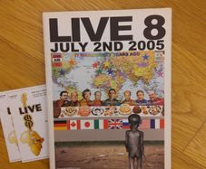 Live 8 Touring Programme and 2 Ticket Stubs