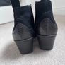 Suede western ankle boots Image 3