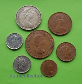 United Kingdom 1967 - 2014 years coins.