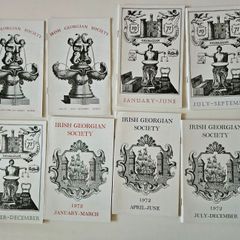 Irish Georgian Society bulletins lot 1967-1982 rare collectors paraphernalia