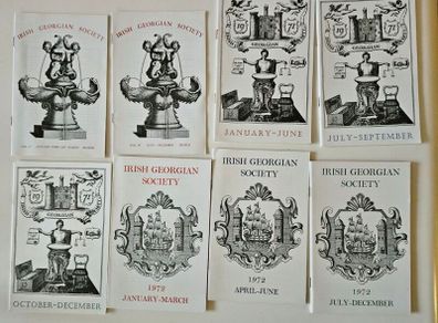 Irish Georgian Society bulletins lot 1967-1982 rare collectors paraphernalia