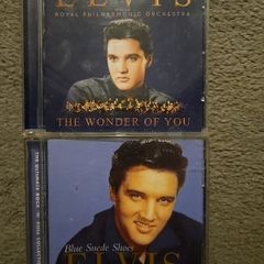 Elvis Presley CDs Collection: The Wonder of You. Elvis With The Royal Philarmonic Orchestra / Blue Suede Shoes. The Ultimate Rock'n 'Roll Collection.