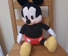 Hand Knitted Mickey Mouse (see 2nd photo)