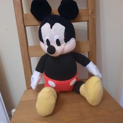 Hand Knitted Mickey Mouse (see 2nd photo)