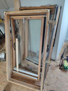 Velux top hung timber roof window  78cm x 140cm.
