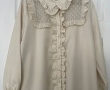 Sister Jane Cream Ruffle Blouse - Size L