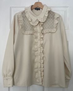 Sister Jane Cream Ruffle Blouse - Size L