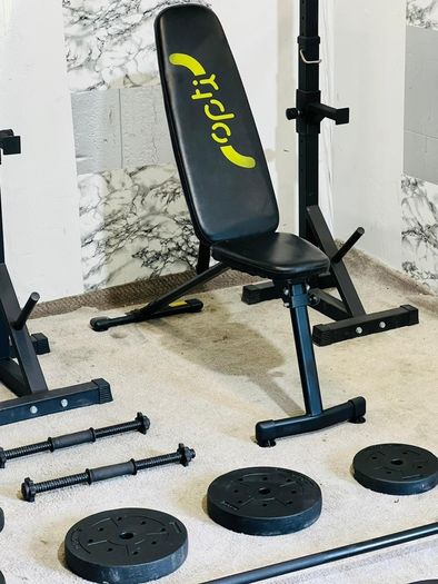Adjustable Rack Bench Weights Barbell Dumbbells