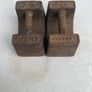 2 antique 7lb weights Image 2