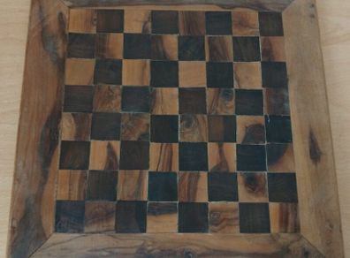 Handmade hardwood chessboard (needs some TLC) FREEPOST
