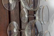 5 x 50s,60s white velvet glasses,vintage collectors item,,sold as seen .hard to come by.