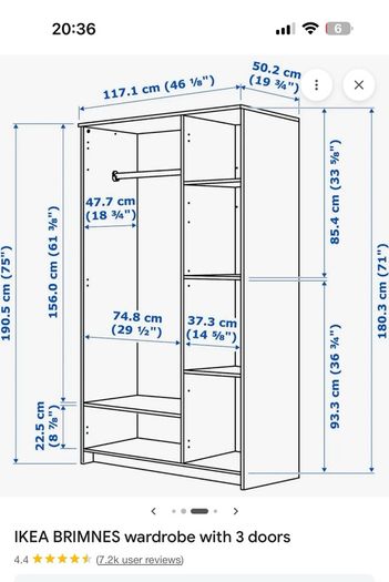Brimnes wardrobe