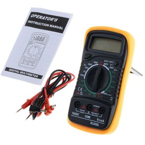 Digital LCD Multimeter Voltmeter Ammeter Ohmmeter OHM VOLT Tester Meter