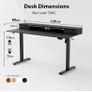 Electric Adjustable Height Desk with 2 Drawers Image 7