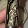 Antique French Pocket Travel Catholic Shrine Image 6