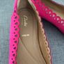 Pair Of pink wide fit suede shoes Size uk 5 Image 2