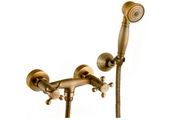 UG Griferia Antique Brass Shower Set
