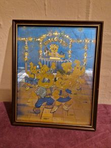 1988 Disco Ted framed foil art
