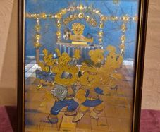 1988 Disco Ted framed foil art