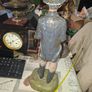 Large Vintage Hand Painted Western Cowboy or Gunslinger Sculpture created by artist Michael Garman, Postage available or Collection, Image 7