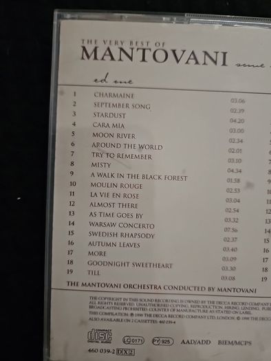 Mantovani - The Very Best Of. 2 CD.