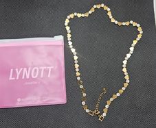 Lynott Starlight Heart Tennis Necklace in Gold Colour
