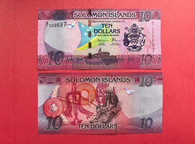 Solomon  Islands  10 Dollars  2017 Pick 33a  ( Uncirculated )