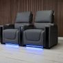 2 Seater Sienna Electric Leather Recliner Sofa Image 3