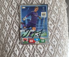 Rare Joe Hart card signed 2013/2014 Champions League