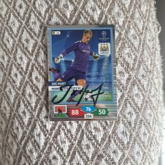 Rare Joe Hart card signed 2013/2014 Champions League