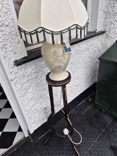 New old Stock Denby Stoneware 1980s certified Table lamp by Denby handthrown by David Williams Midcentury new used