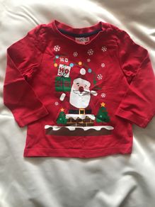 Mini club Xmas t-shirt 9-12 mnts